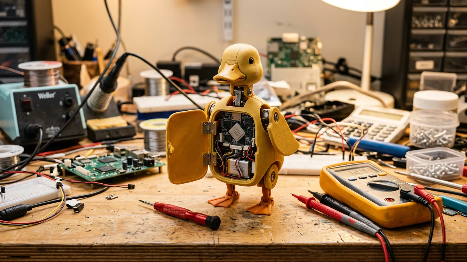 A Duck Robot Runs Its Balance Loop On-Chip as Local AI Quantization Claims Get Audited